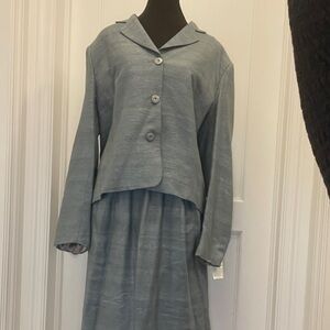 BNWT Renlyn Chic Women's Textured Silk Skirt Set 👵MT